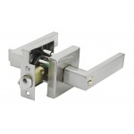 Door Lock Lever Satin Nickel - Entrance